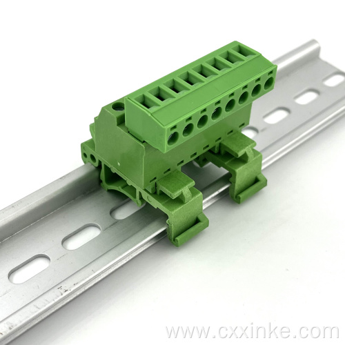 5.08MM pitch Pluggable wire to wire terminal block Din rail mounted type XK2EDG-UVK-5.08MM